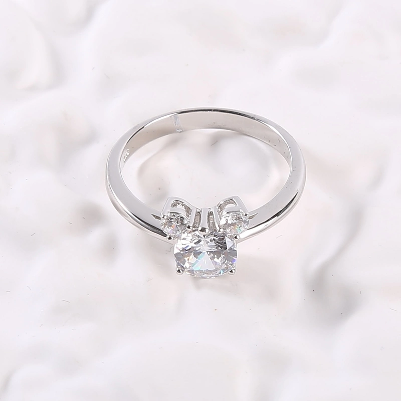 Butterfly Unique Engagement Rings 2.30g 925 CZ Wedding Ring Set