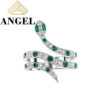 Nueva moda 925 joyería de plata esterlina Animal serpiente fábrica venta al por mayor anillo personalizado