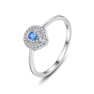 Plata de ley 925 mal de ojo joyería de lujo moda nueva primavera plata anillo delicado