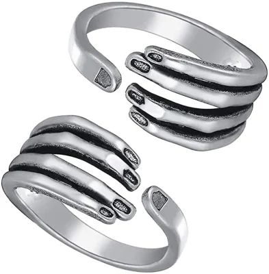 Anillos de mano de acero inoxidable para mujeres y hombres, anillo de abrazo de plata ajustable, alianzas de boda, anillo Retro, joyería, regalos de fiesta ideales