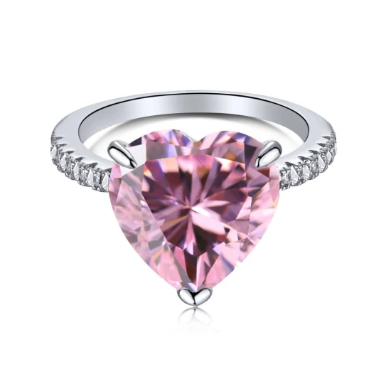 Full Diamond 8 Heart 8 Arrow Zircon Set Anillos para bodas y anillos de compromiso